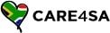CARE4SA healthcare and community aid logo with South African flag heart